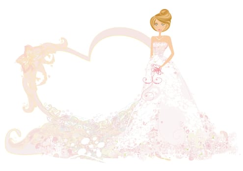 Beautiful bride card