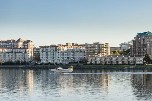 Seaplane takes off in Victoria Canada