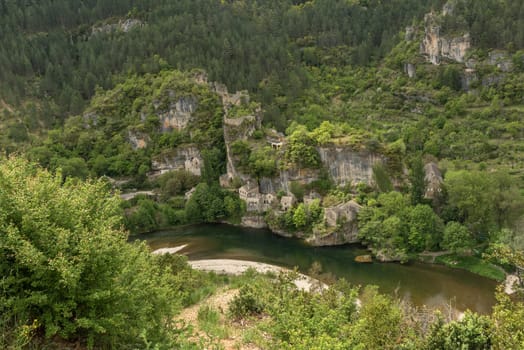 Village of Castelbouc in the Tarn Gorges, France