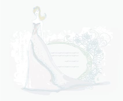 Beautiful bride card