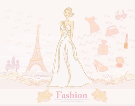 feminine doodles, Shopping in Paris