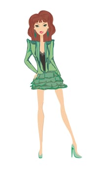 fashion shopping young girl