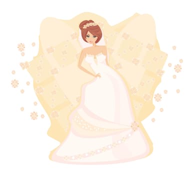 Beautiful bride card