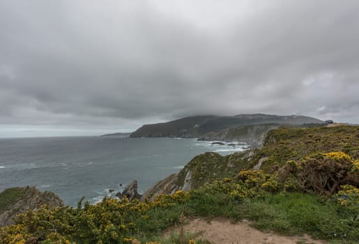 Coastal landscape of the Rias Altas near Ortigueira, Galicia, Spain