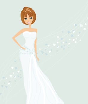 Beautiful bride card