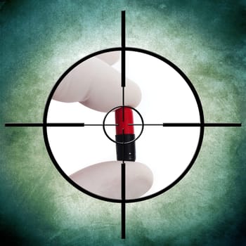 Pills target concept