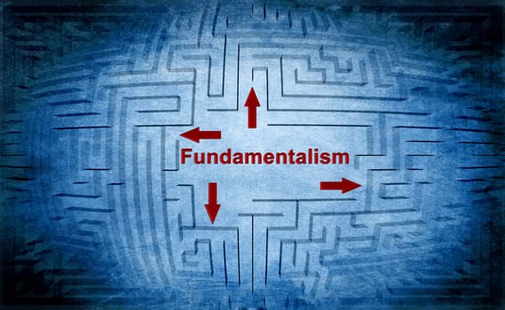 Fundamentalism maze concept