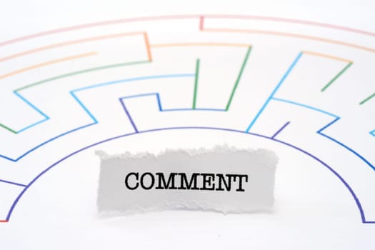 Comment text on maze
