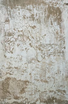 An old peeling whitewash wall background aged
