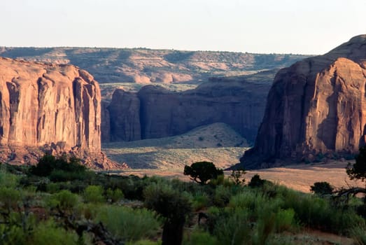 View of the Monument Valley in Arizona