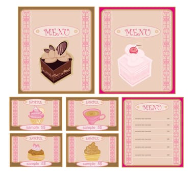 menu coffee shop and restaurant