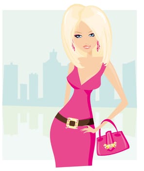 Glamour fashion girl