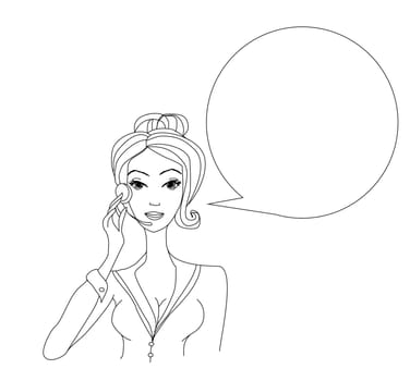 pretty girl call center operator