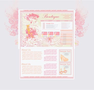 Fashion shopping Website template