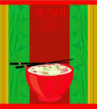 template of asian food menu