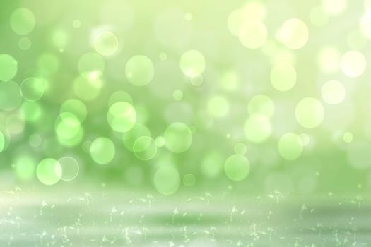 Hello spring background. Abstract delicate bright spring or summer landscape texture with natural green yellow white bokeh lights and sunshine. Beautiful backdrop with space.