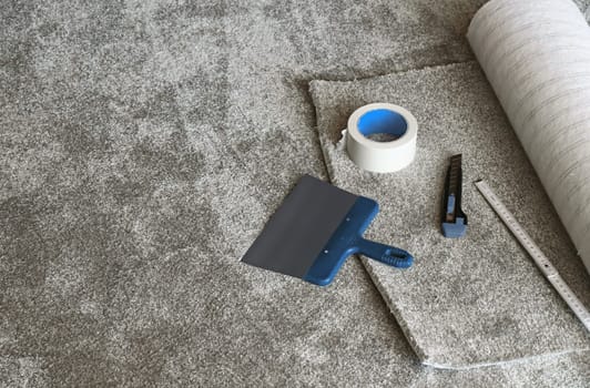 Laying of a new carpet