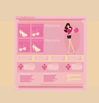 Fashion shopping Website template
