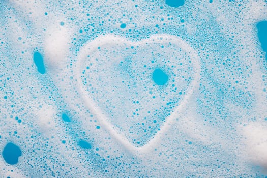 Outside shape of a heart in foam