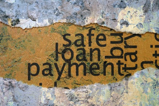 Safe loan payment concept