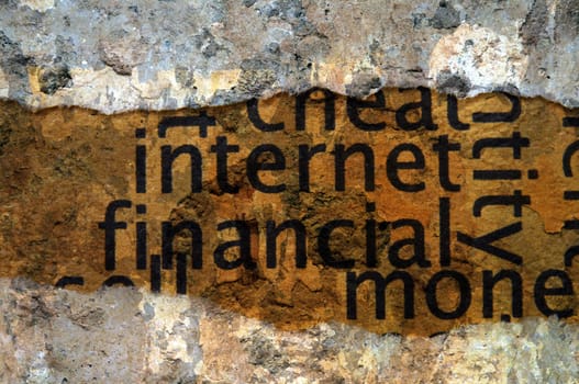 Internet financial concept