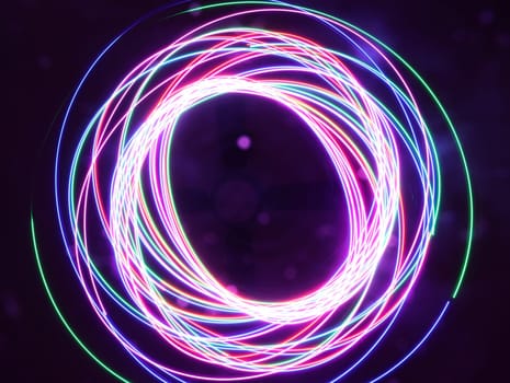 spectacular colored lights with geometric shapes special effects