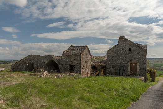 Farm in a village in the Cevennes, Occitania, France