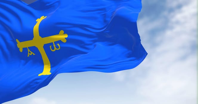 The flags of the Arkansas state and United States waving in the wind. Democracy and independence. American state. Seamless 3D animation