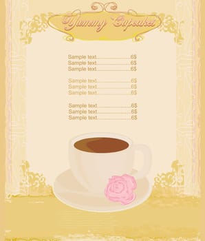 menu coffee shop