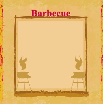 grunge Barbecue Party Invitation