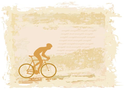 Cycling Grunge Poster Template vector