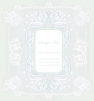 invitation vintage card