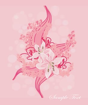 floral invitation card