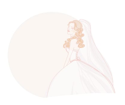 Beautiful bride card