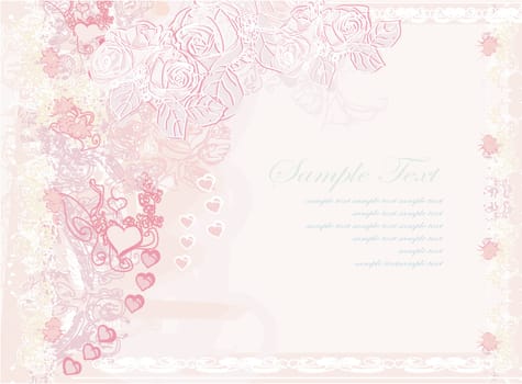 floral invitation card