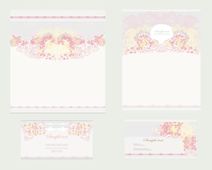wedding reception card set