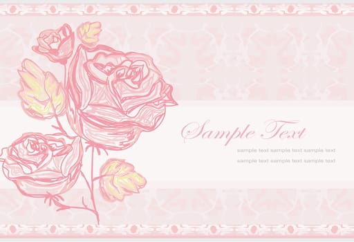 floral invitation card