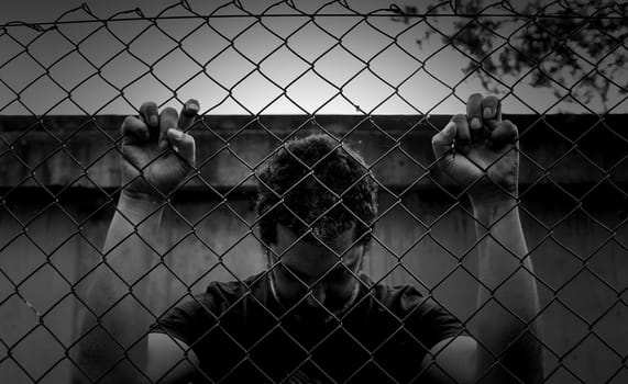 Detail of arrest of a criminal