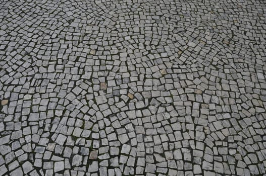 paving stones in town in Portugal