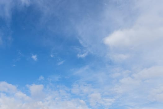 Blue sky with white clouds. Ideal for bakcgrounds and texture.