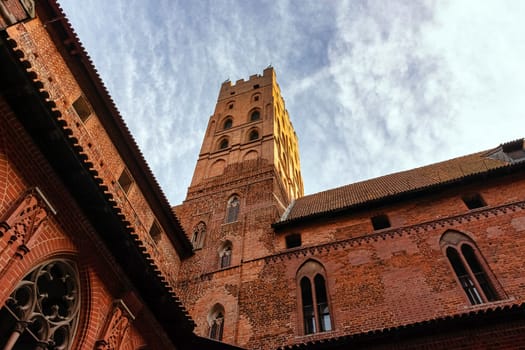 Castle of the Teutonic Order in Malbork - the largest castle in the world by land area in Malbork, Pomerania, Poland