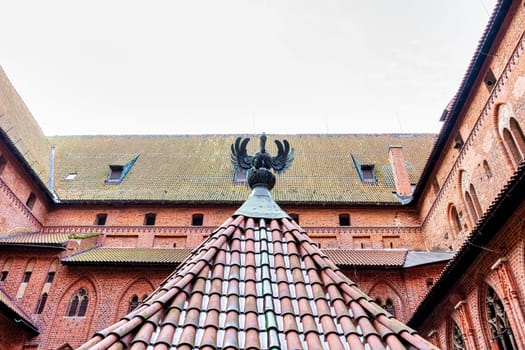 Castle of the Teutonic Order in Malbork - the largest castle in the world by land area in Malbork, Pomerania, Poland