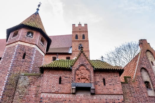 Castle of the Teutonic Order in Malbork - the largest castle in the world by land area in Malbork, Pomerania, Poland