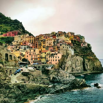 View of Manarola, Cinque Terre, Italy