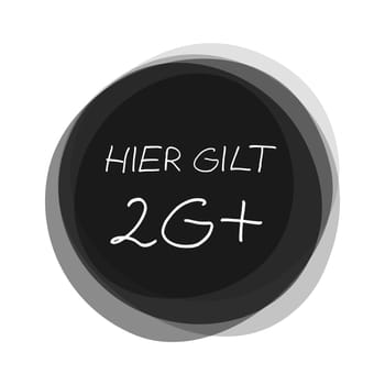 2G plus Rule in german language - Black Button