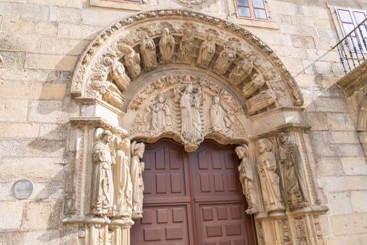 University building Residence in the Plaza del Obradoiro in Santiago de Compostela, Spain.