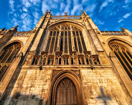 Gloucester Cathedral, formally the Cathedral Church of St Peter and the Holy and Indivisible Trinity in Gloucester, Gloucestershire, United Kingdom