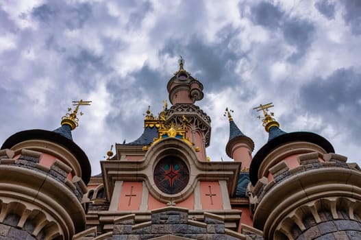 Sleeping Beauty Castle - Disneyland Paris, Chessy, France on 27 May 2019