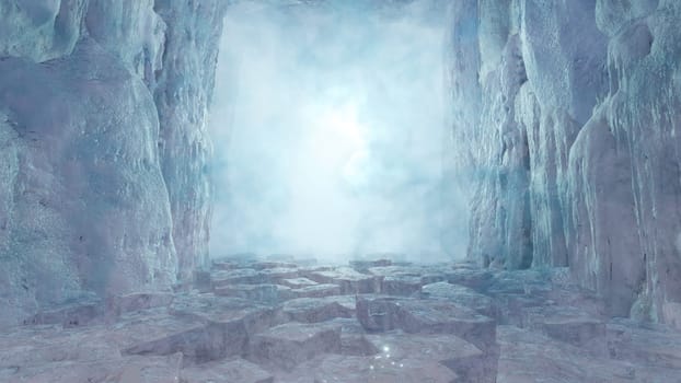3D illustration Background for advertising and wallpaper in nature and adventure scene. 3D rendering in decorative concept.
