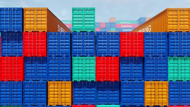 3D illustration Background for advertising and wallpaper in investment and storage cargo scene. 3D rendering in decorative concept.